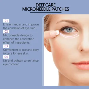 Parches de microagujas Deepcare para reparar, elevar y tensar el contorno de ojos.