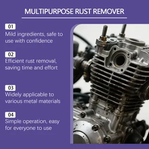 Detailed view of multipurpose rust remover benefits for metal engine maintenance