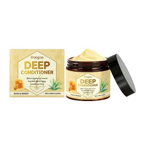 Hoegoa Deep Conditioner with nourishing Aloe and Honey extracts in jar and box packaging