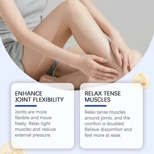 Dettaglio del massaggio alle gambe per migliorare la flessibilità articolare e i muscoli