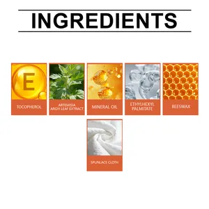 Lista detallada de ingredientes del parche de artemisa con tocoferol y cera de abeja