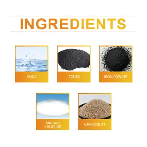 Ingredientes del calentador de cuerpo desechable con polvo de hierro y vermiculita