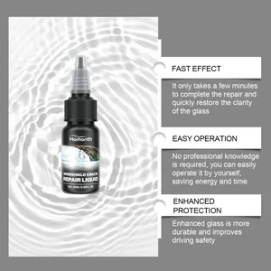 Feature overview of Homonth car windshield crack repair liquid with fast effect.