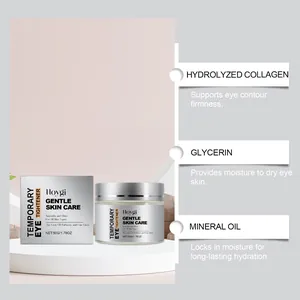 Hoygi eye cream with hydrolyzed collagen and glycerin for intense hydration and firmness