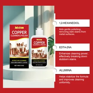 Vista dettagliata del detergente per rame JAKEHOE con ingredienti Alumina e EDTA-2NA