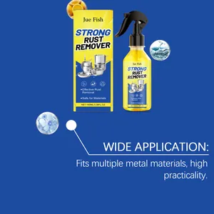 Detail von Jue Fish Metall-Rostlöser-Spray mit vielseitiger Anwendung auf verschiedenen Materialien.