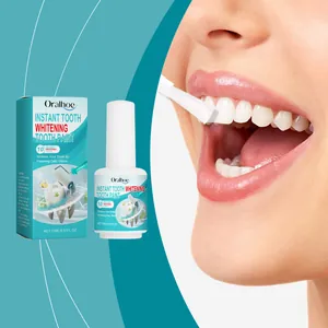 Oralhoe Instant Tooth Whitening Paint Oral Care Cleaning Teeth Stains Professional Portable Whitening Solution For Adults