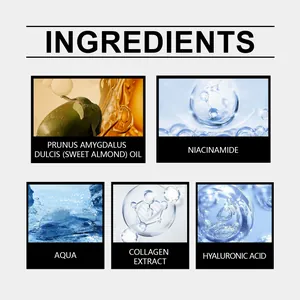 Macro-overzicht van ingrediënten in HOYGI hydraterende gezichtscrème voor gladde huid