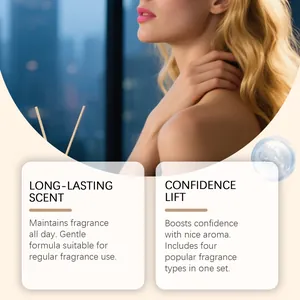 Close-up of model applying luxury vanilla fragrance spray for long-lasting scent