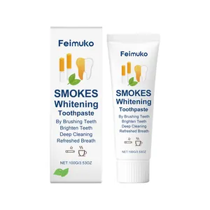 Feimuko Aufhellende Zahnpasta für Raucher zur Fleckentfernung und Atemerfrischung in 100g Tube
