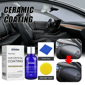 Kit de revestimiento cerámico RAYHONG de 30ml para plásticos con esponja y toalla