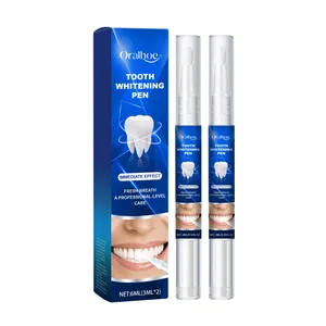 Set di Penne Sbiancanti per Denti Professionali Gel Sbiancante Efficace per Rimuovere le Macchie Kit Portatile per Adulti