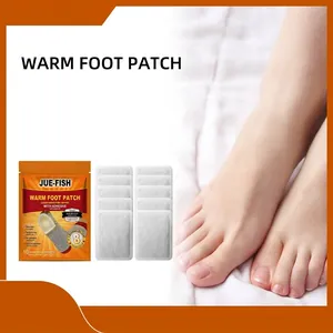 Jue-Fish 10PCS Self Heating Warm Foot Patches Air Activated Adhesive Winter Heat Pack For Outdoor Work Skiing Foot Warmers