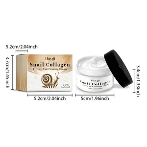 Λεπτομερείς διαστάσεις της Hoygi Snail Collagen Lifting Cream 30g σε βάζο και κουτί