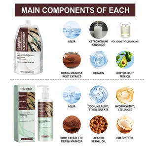 Ingrediëntenlijst voor Hoegoa Maca Essence Moisture shampoo en conditioner haarverzorging