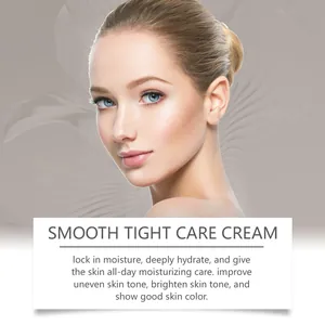 Détail de l'effet peau lisse pour la crème de soin raffermissante et hydratante.