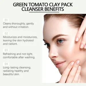 Detailed benefits of Green Tomato Clay Pack Cleanser for skin hydration and deep cleaning.