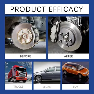 Effective car brake system cleaner showing before and after results for vehicles