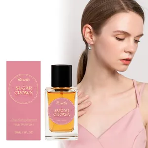 Sugar Crown 30ml langanhaltendes Parfum Flasche mit rosa Verpackung und elegantem Modell