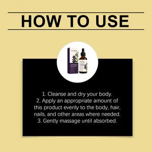 Detailed step-by-step English usage instructions for OceAura Elderberry Seed Body Oil.