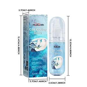 Spécifications détaillées et dimensions du spray de refroidissement Homonth 50ml.