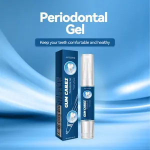 Detailansicht von Jaysuing Zahnfleischpflege Gel Tube und blauer Verpackung.