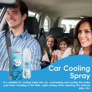 Spray rafraîchissant voiture Homonth 50ml avec fond de famille heureuse en voiture