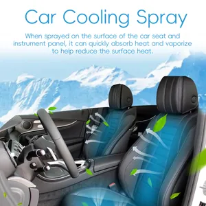 Spray de refroidissement rapide pour sièges et tableau de bord de voiture contre la chaleur