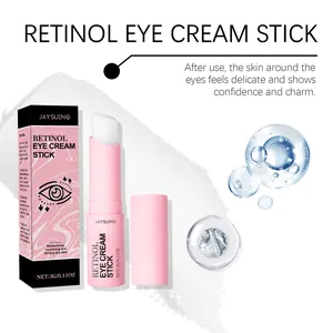 Λεπτομερής προβολή του JAYSUING Retinol Eye Cream Stick με τη ροζ συσκευασία του
