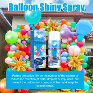 Langlevige aerosol glansspray voor ballonnen voorkomt oxidatie en behoudt de glans