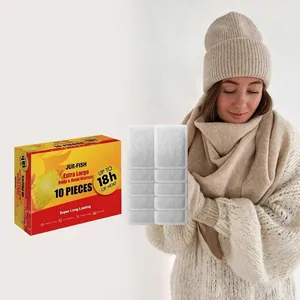 Patchs Chauffants Jue-Fish Extra Larges Longue Durée Packs Chauffants Activés par l'Air pour l'Hiver Extérieur Mains Corps
