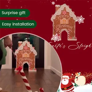 Christmas gingerbread house golf game set for kids fun indoor holiday activity