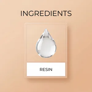 Detail view highlighting the crystal clear high-quality resin material of the ornament