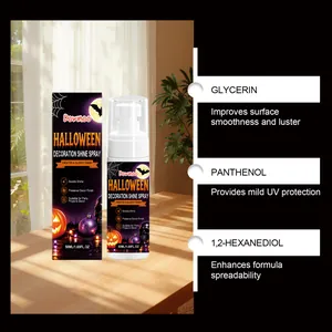 Detaillierte Ansicht der Inhaltsstoffe von Halloween Glanzspray mit Glycerin und Panthenol
