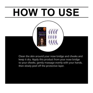 Guide d'instructions pour l'application des tatouages temporaires d'Halloween Bat