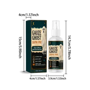 Gedetailleerd overzicht van Gauze Ghost Shaping Spray met hoogte- en breedtematen