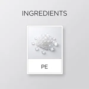 Detailansicht der hochwertigen, lichtdurchlässigen PE-Materialgranulate für dieses Produkt
