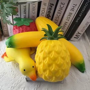 Giant Fruit Animal Squishy Toy Slow Rising Flour Filled Stress Relief Squeeze Sensory Toy for Adults Teens