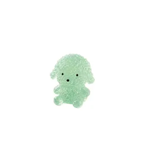 Creative mint green translucent maltose puppy squeeze toy for slow rebound relief