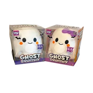 Crazy Fun Ghost Squishy λευκό και μοβ παιχνίδι ανακούφισης από το στρες σε κουτί