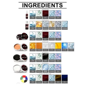 Lista detallada de ingredientes para el kit de maquillaje y efectos de Halloween