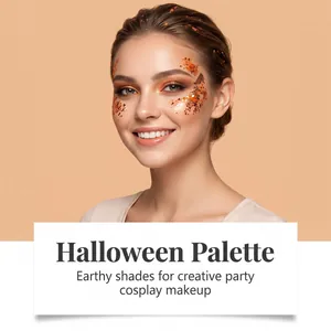 Halloween oranje glitterstick voor creatieve partycosplay en sprankelende make-uplooks