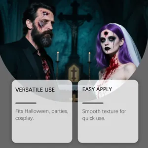 Kit profesional de pintura facial para Halloween, cosplay de zombi y maquillaje de terror