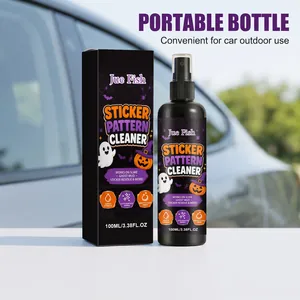 Portable Halloween sticker residue cleaner spray 100ml for car outdoor surface cleaning