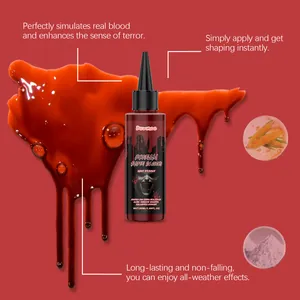 Sangre falsa realista para Halloween para efectos de terror hiperrealistas y disfraces