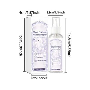 Halloween pearl shine spray for costumes with dimensions 100ml bottle and box