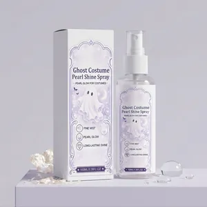 Halloween Pearl Shine Spray for costumes 100ml bottle with cute ghost theme packaging detail