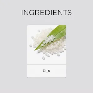 Detailed view of eco-friendly PLA granules used for Halloween spider egg decorations.