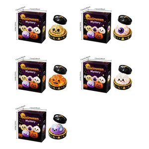 Set di giocattoli antistress Halloween Mystery con zucche, occhi e fantasmi in scatola