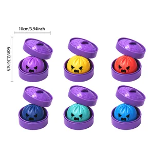 Maßangaben für Set bunter Halloween-Monster-Dampfbrötchen-Squishy-Stressabbau-Spielzeuge.